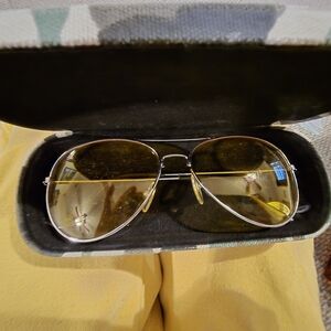 Vintage Aviator Metal Sunglasses